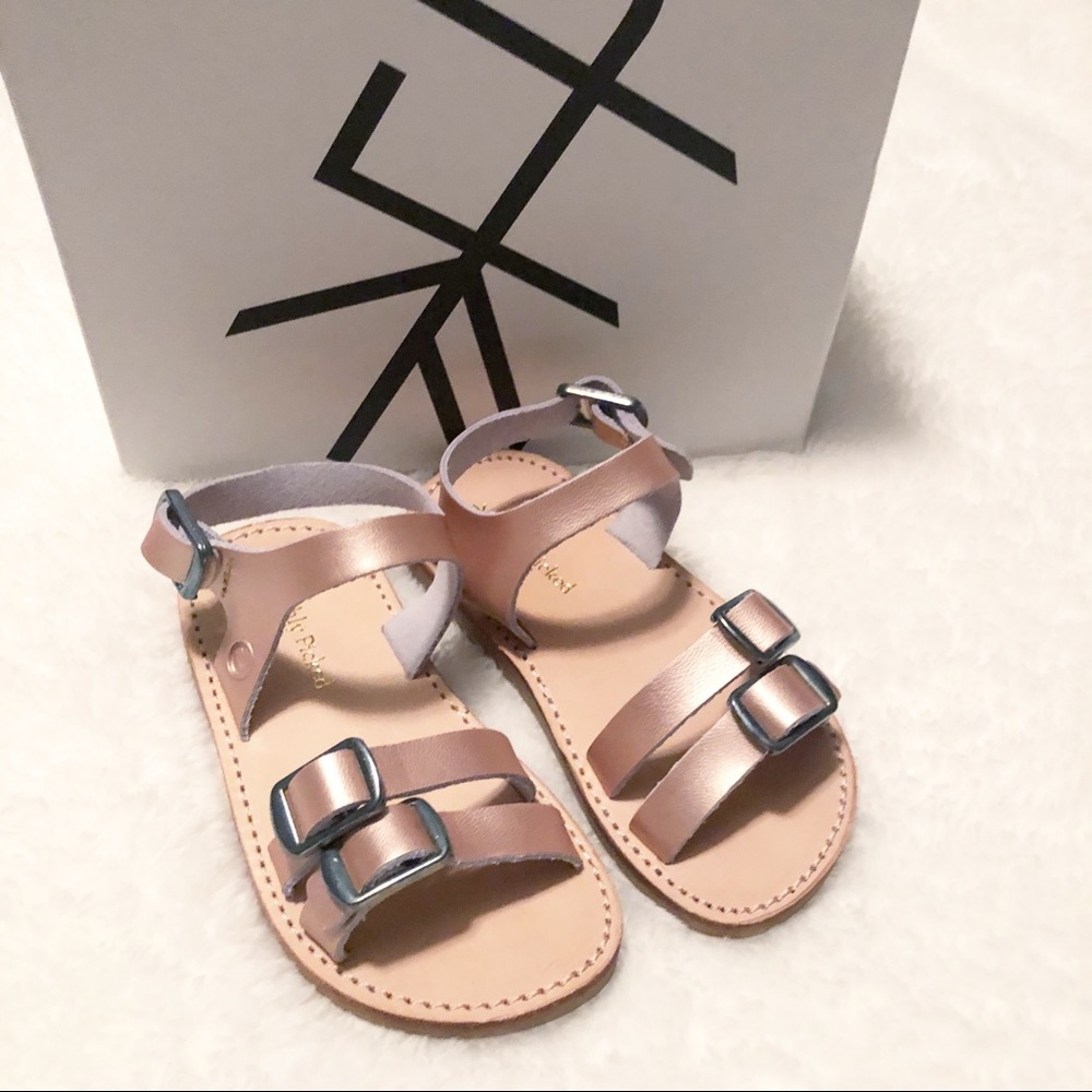NWT Freshly Picked Rose Gold Rockaway Sandals Sz 6
